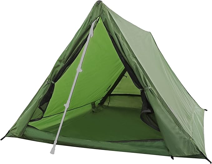 2-Person Trekking Pole Tent for Backpacking - Ultralight A-Frame Backpacking Tent, Two Person Waterproof Hiking Tent for C...