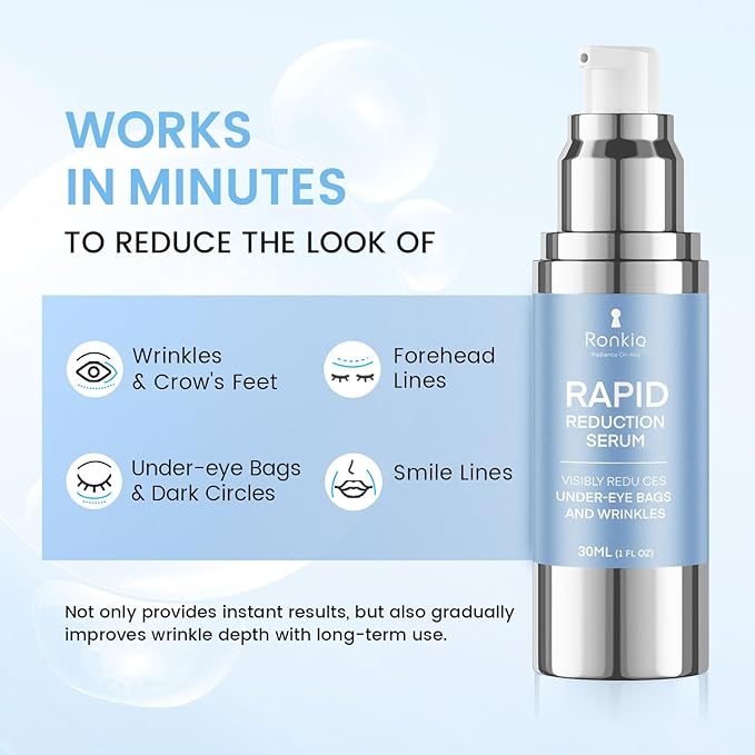 Instant Eye Face Lift Cream: Reduces Eye Bags Wrinkles Puffy Eyes Dark Circles Crow’s Feet in Minutes for Mature Skin of Middle-aged Women 1 Fl Oz