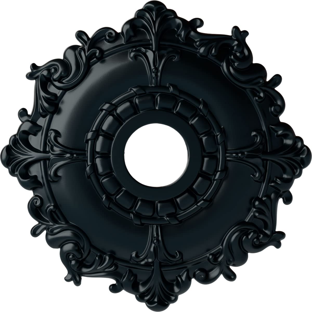 Ekena Millwork Cm18Rlnsf Riley Ceiling Medallion, Night Shade