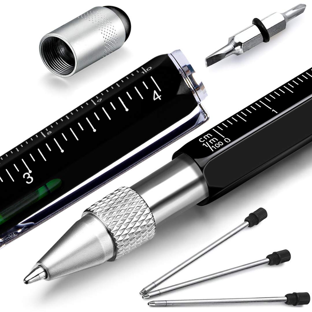 hongred Dad Gifts for Fathers Day, 6 in 1 Multitool Pen, Stocking Stuffers for Mens Gifts for Him Husband, Father's Day for dad, Birthday for Men, Tools Cool Gadgets,Office Gift