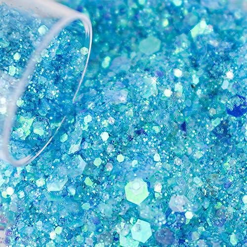 12 Colors Chunky Face Glitter No Glue Cosmetic Body Nail Eye Hair Art Resin Tumbler Glitter Holographic Glitte Glitter Mak...