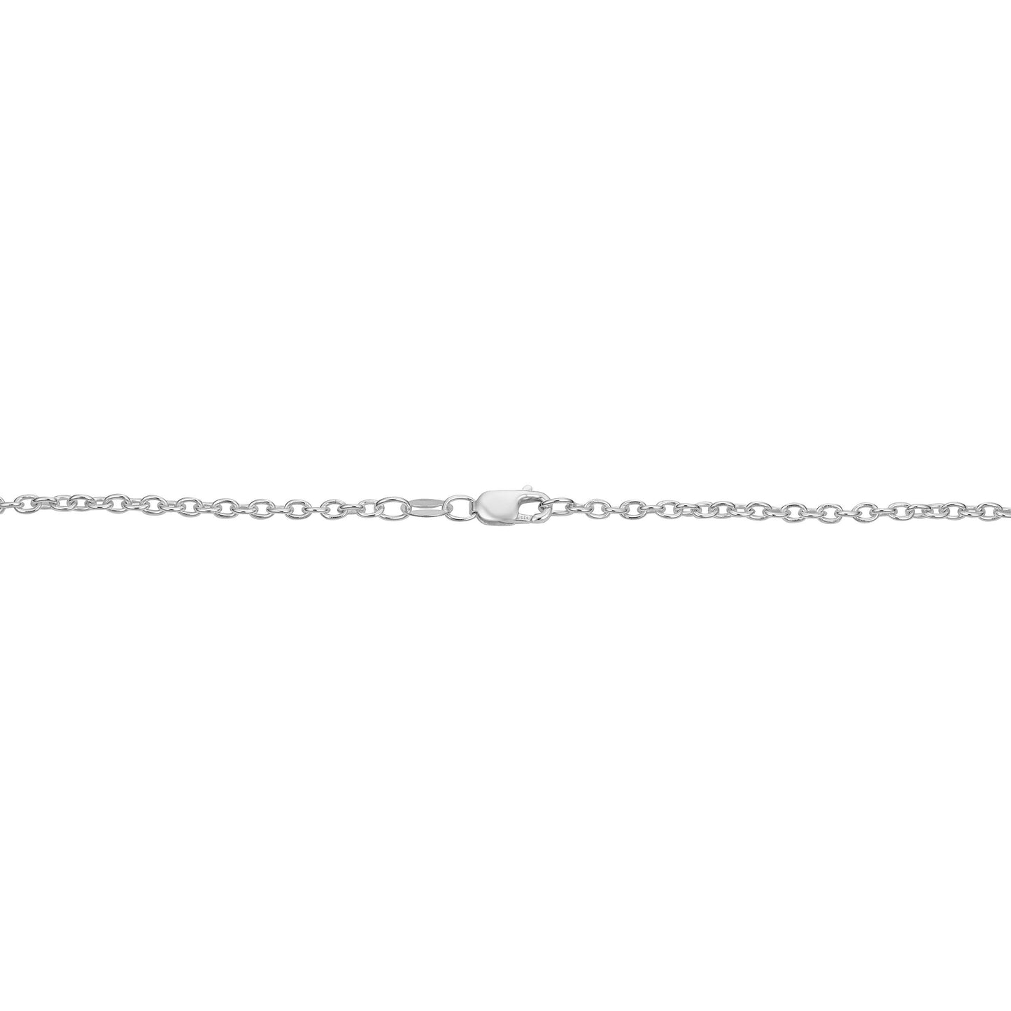 Kooljewelry Sterling Silver Round Cable Chain Necklace (2.1 mm, 22 inch)