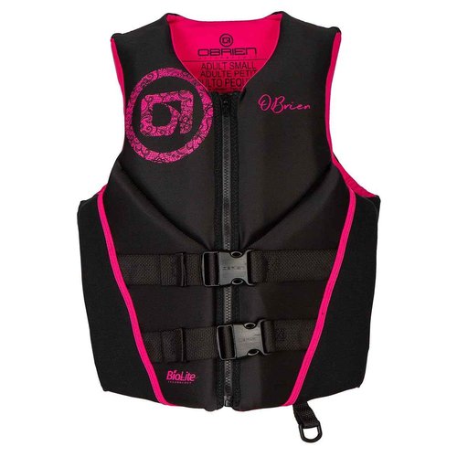 O'Brien Women's Traditional Neoprene USCGA Life Jacket, Pink, Medium