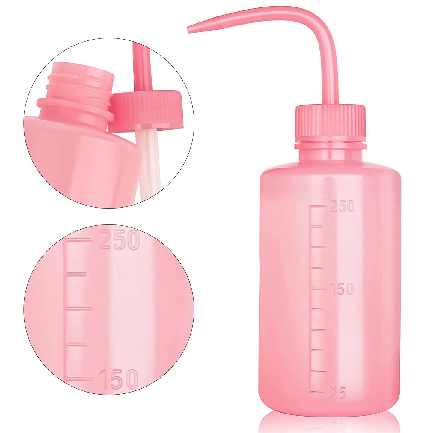 3 PCS Lash Shampoo Brush Sets with 1pcs 250 ML Plastic Satety Lash Tatoo Wash Bottles 2PCS Nose Blackhead Facial Cleaning Brush