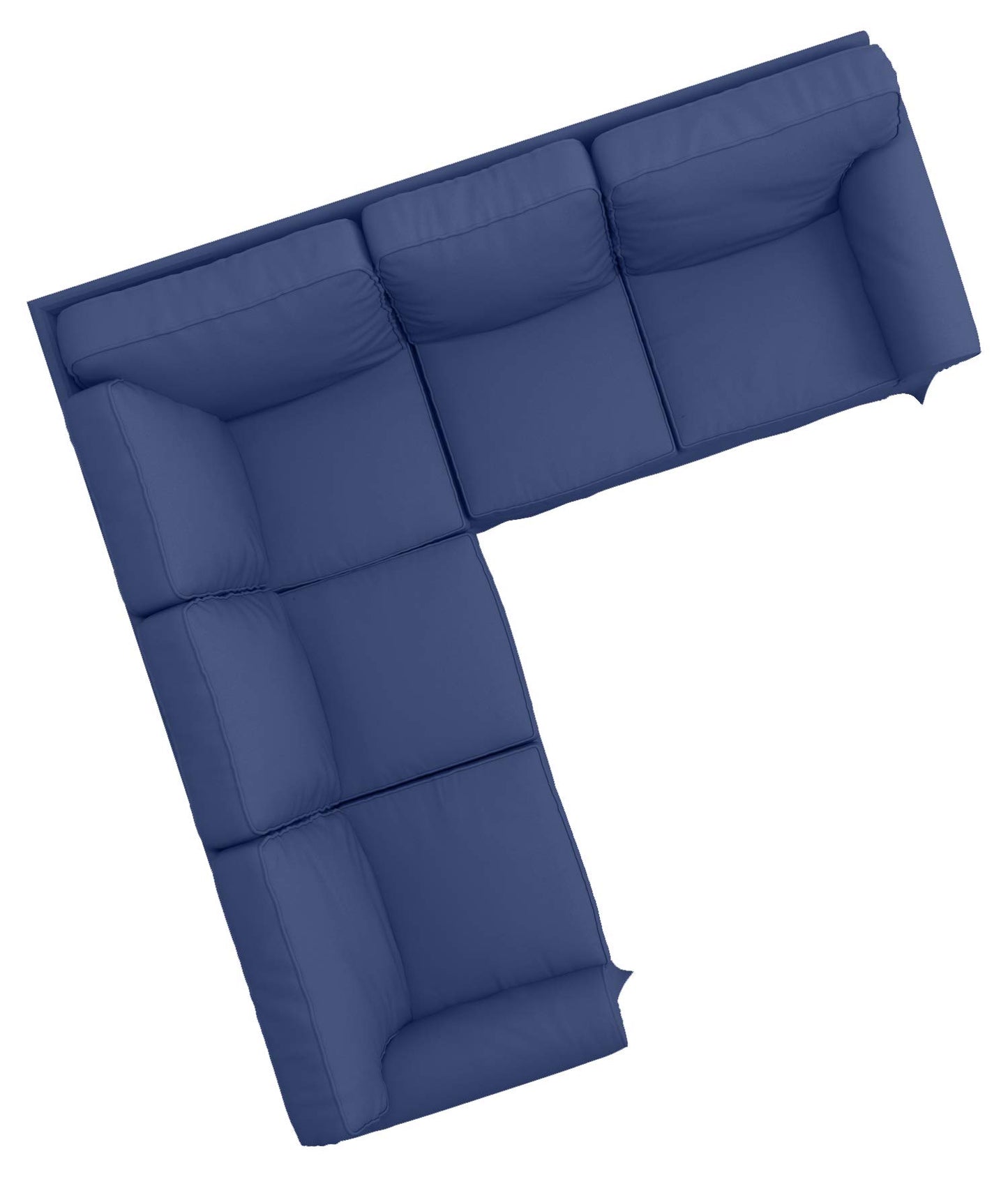 The Thick Cotton IKEA Ektorp 2 2 Sofa Cover Replacement is Custom Made for IKEA Ektorp Corner Or Sectional Sofa Slipcover (Dark Blue)