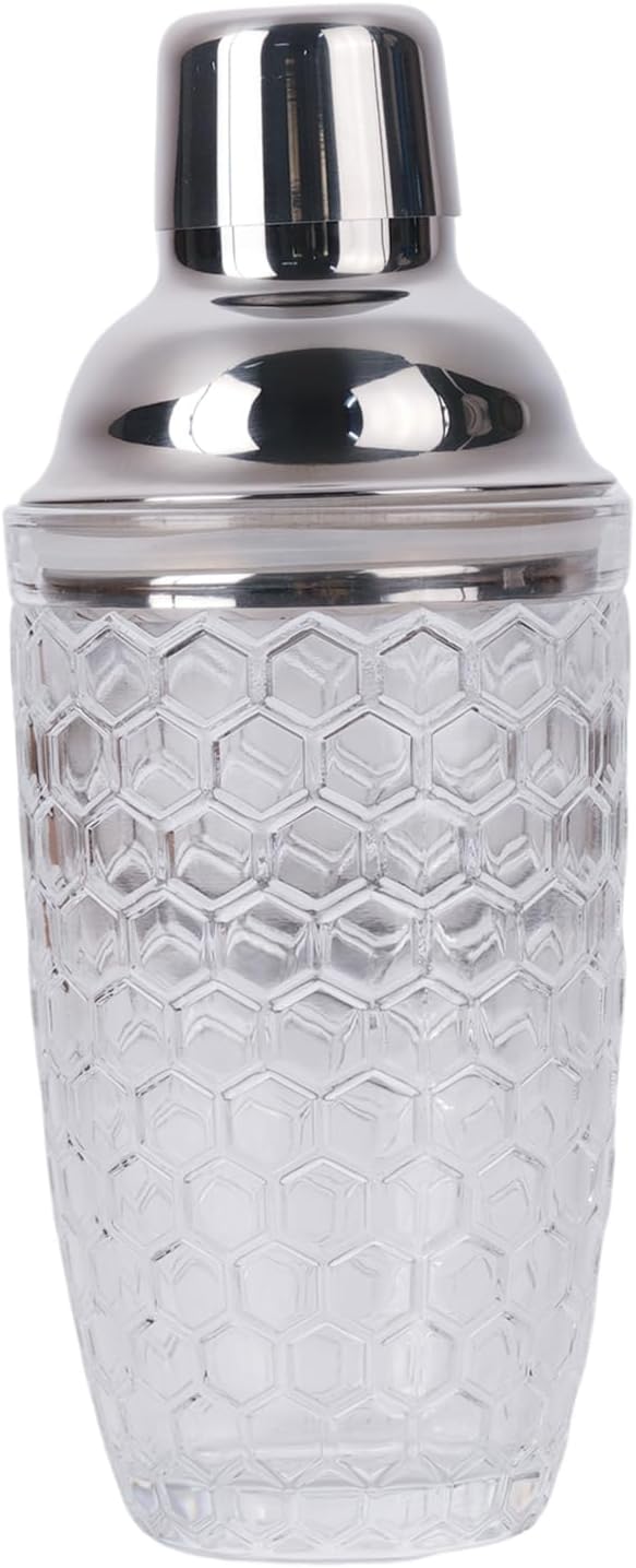 JNWINOG Professional 14.37 oz Cocktail Shaker – Durable Stainless Steel Martini Mixer, Leak-Proof & Dishwasher Safe, Ergon...