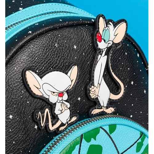 Loungefly Pinky and The Brain Take Over The World Mini-Backpack - Entertainment Earth Exclusive