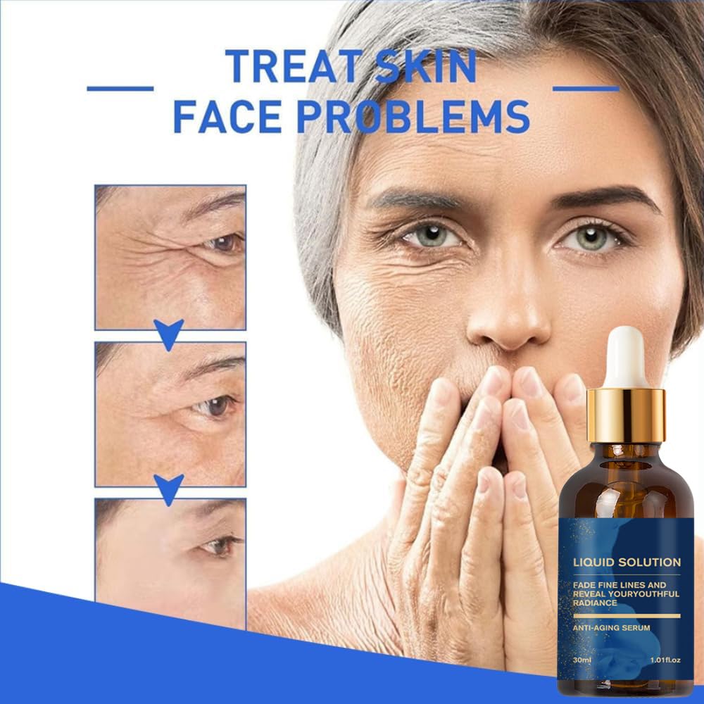 Liquid Solution Anti Aging Serum, Olavita Serum Facial Serum, Vitamin C & E Serums, Anti Aging Face Tightening, Boost Skin Colla