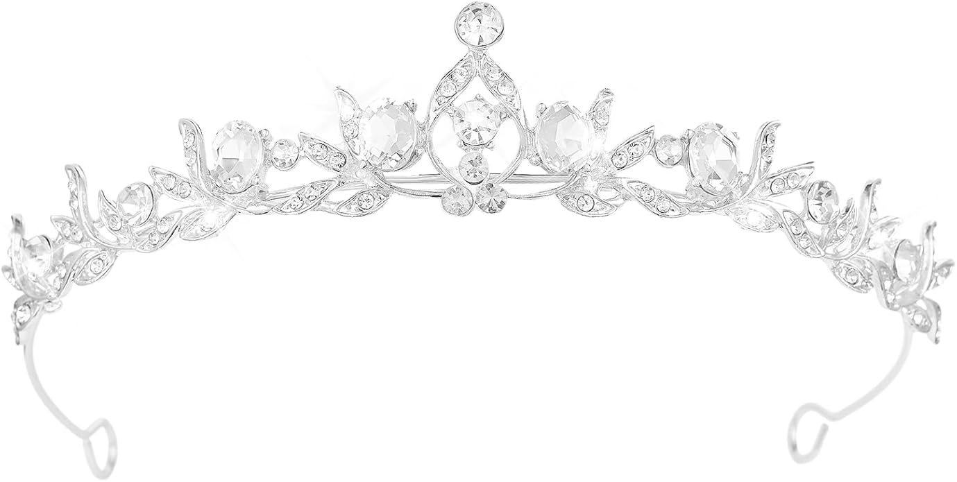 Crystal Tiaras & Crowns for Women, Bride Royal Queen Headband Princess Headpieces for Birthday Cake Crown & Prom Pageant P...