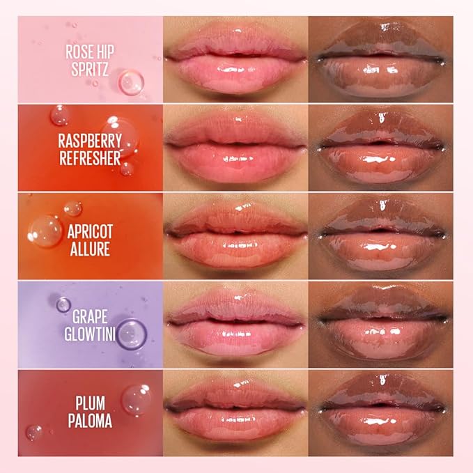 Kaja Lip Plumping - Juicy Glass 03 Apricot Allure | Hydrating, Feel Plumped and Lightweight with Vitamin Tree Fruit Oil, Vegan, Cruelty-Free, Clear Tint Stain Shine Gloss Plumper, Long Lasting