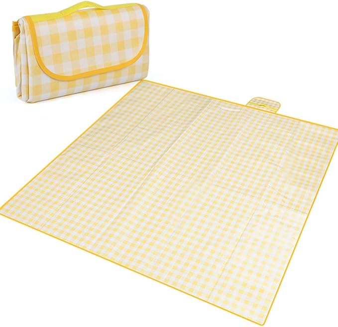 80" x 80" Outdoor Picnic Blanket, Oversized Compact Beach Mat, Extra Large Sandproof Waterproof Mat， Portable and Lightwei...