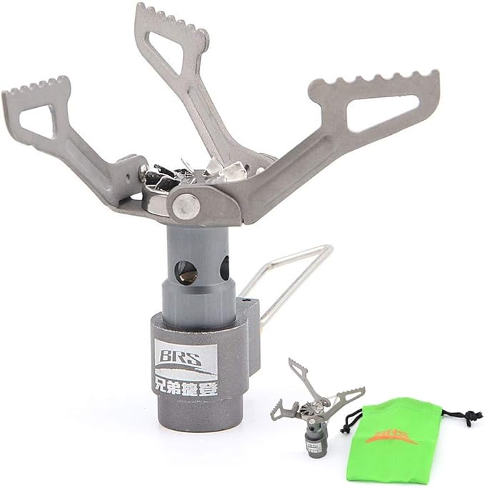 BRS Outdoor BRS-3000T Ultra-Light Titanium Alloy Miniature Portable Picnic Camping Gas Cooking Stove Portable Ultralight B...