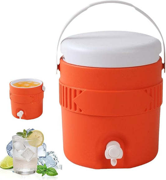 1 Gallon Portable Sports Cooler Water Drink Beverage Dispenser, Insulated Cooler Water Drink Dispenser with Spout Handle, ...