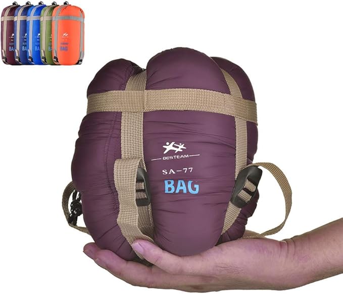 Warm Weather Sleeping Bag - Portable Waterproof Compact Lightweight, Packable for Kids, Teens Adults Camping Backpacking H...