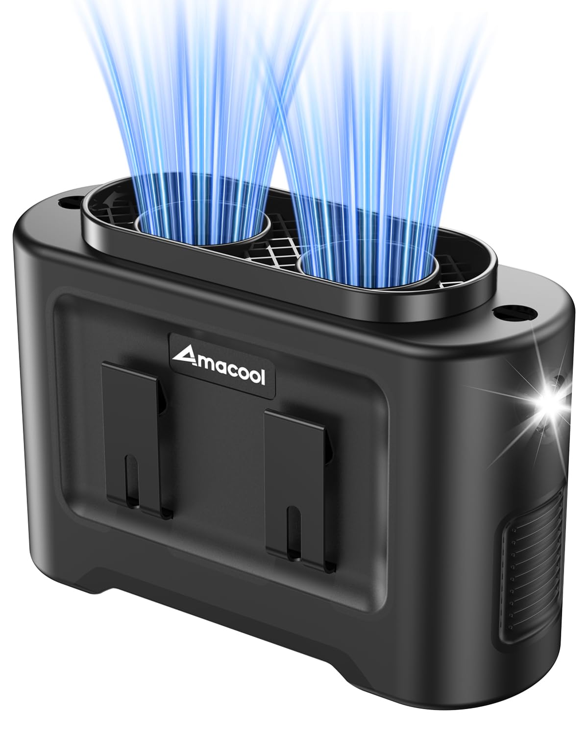 Amacool 14500Mah Portable Waist Fan, Strong Wind Power For Full Body Cooling Shirt Fan, 5 Speed Wearable Belt Clip On Fans, Batt