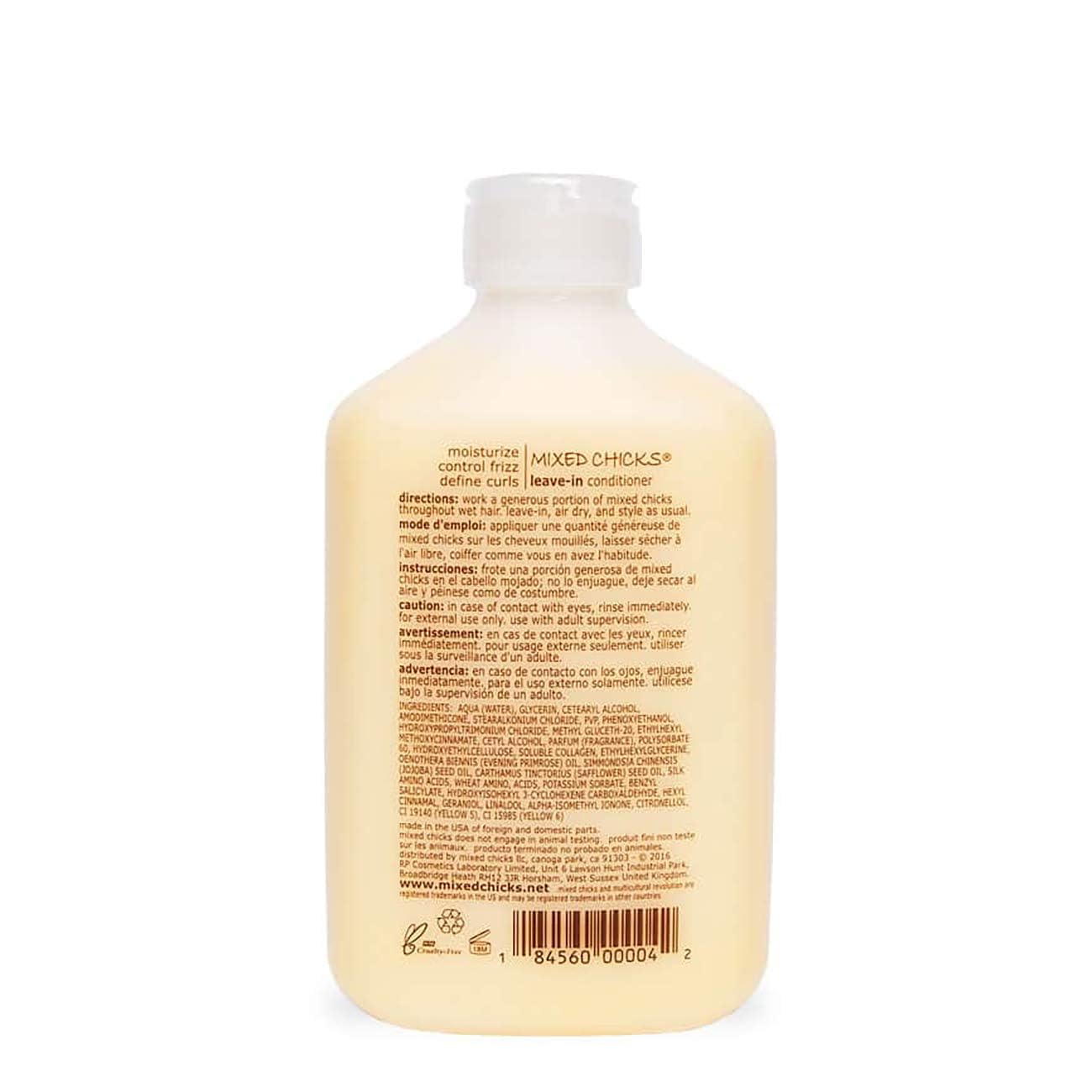 Mixed Chicks Quad Pack - Shampoo 10 fl. oz., Deep Conditioner, 8.0 fl. oz., Leave-In Conditioner, 10 fl. oz., Hair Silk, 1.7 fl.