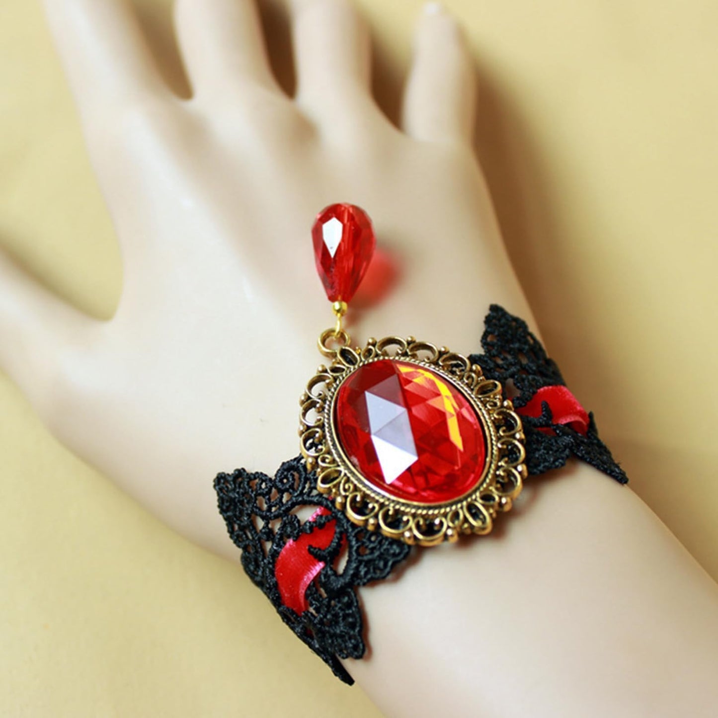 Dcfywl731 Halloween Choker Necklace Bracelet Earrings Set Gothic Black Halloween Costume Accessories Jewelry for Women