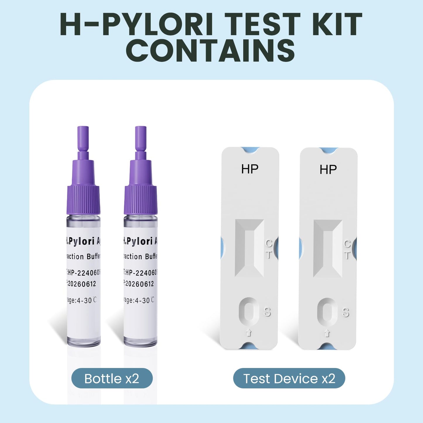 EASYIN H Pylori Test Kit: 2 PCS Fast & Highly Accurate & Easy to Use & Read Helicobacter Pylori Test at Home Results in 10-15 Minutes - H-Pylori Test Kit 2 Test (2)