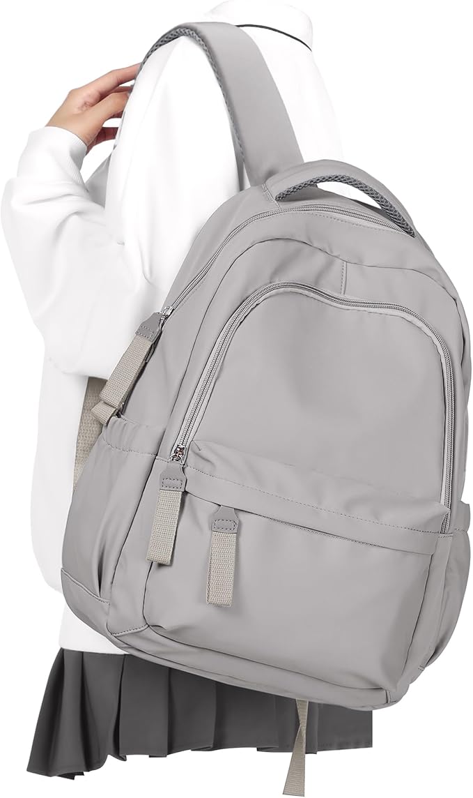winspansy Small Backpack For School Girls Boys Aesthetic Lightweight Travel Daypack Simple Cute Backpack For Women Men Col...