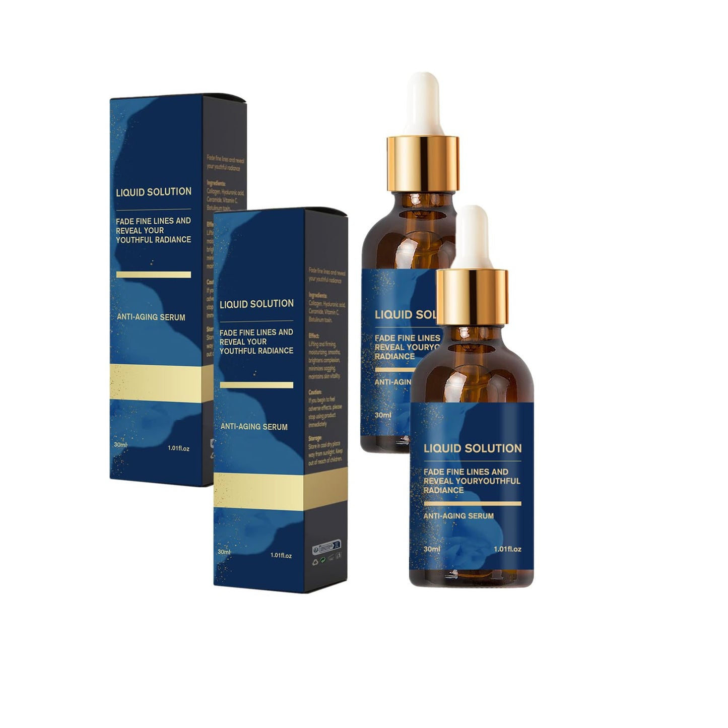 Liquid Solution Anti Aging Serum, Olavita Serum Facial Serum, Vitamin C & E Serums, Anti Aging Face Tightening, Boost Skin Colla