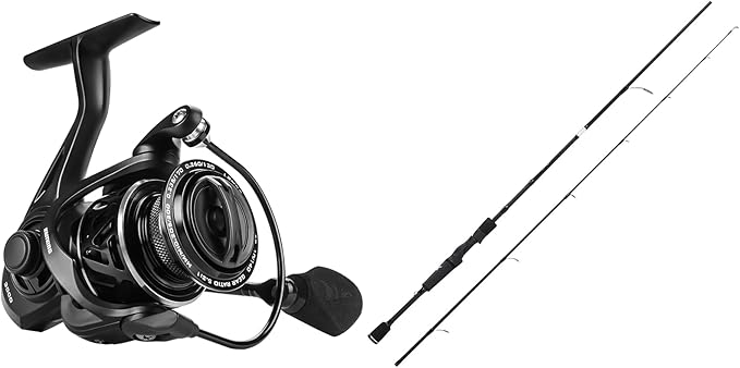KastKing Zephyr Spinning Reel,Size 500 Fishing Reel & KastKing Crixus Fishing Rods, Spinning Rod 6ft 6in-Medium - Fast-2pcs
