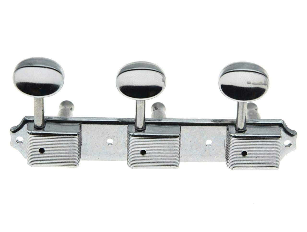 Kaish Chrome 3 Per Side 3X3 On A Plate Vintage Guitar Tuning Keys Tuners For Les Paul