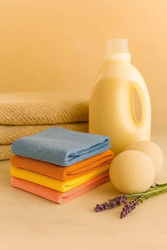 Microfiber Cleaning Cloths, 50 Pack, Multi-Color Blue Yellow Orange Pink, Lint Free Machine Washable, 16 x 16 Inches, Ultra-Absorbent for Home Kitchen Cleaning (Pink)