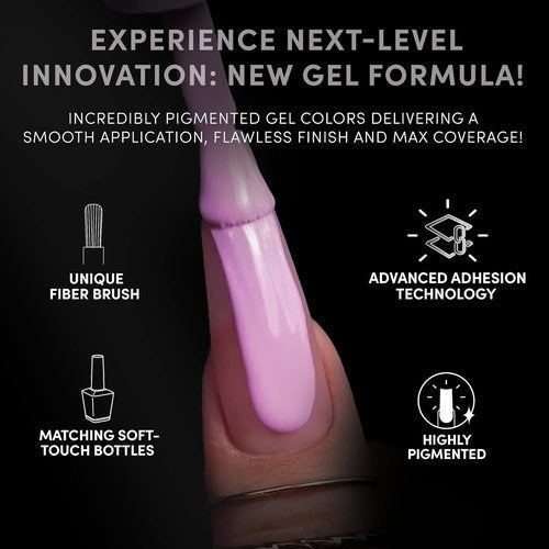 Chaun Legend UV LED Gel Nail Polish Collection Set of 6, Long-Lasting, Quick Dry, High Shine, Professional Salon-Quality Manicure, Mauves + Aunties
