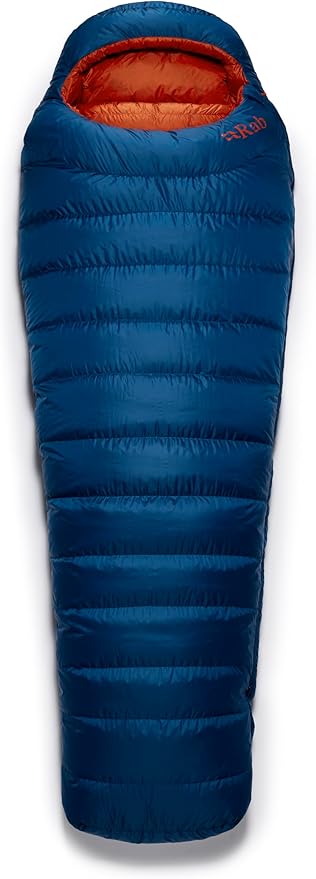Rab Men's Ascent Down Sleeping Bag - Lightweight Warm Mummy Sleep Sack for Camping & Backpacking