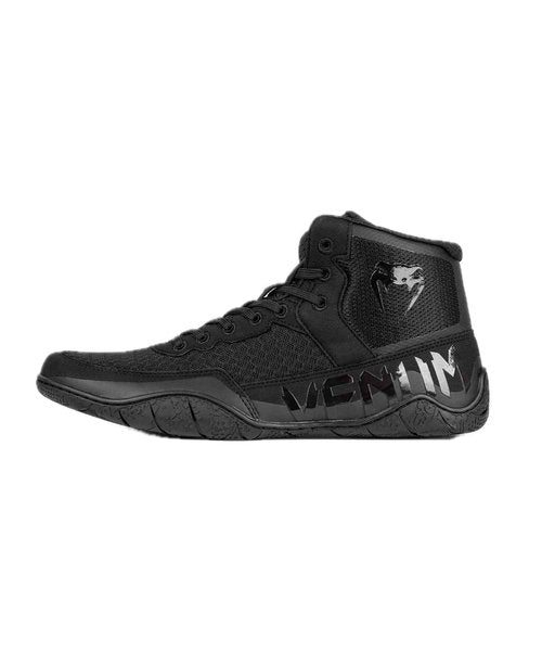 Venum Men's Women's Wrestling Boxing Elite Shoe - Black/Black