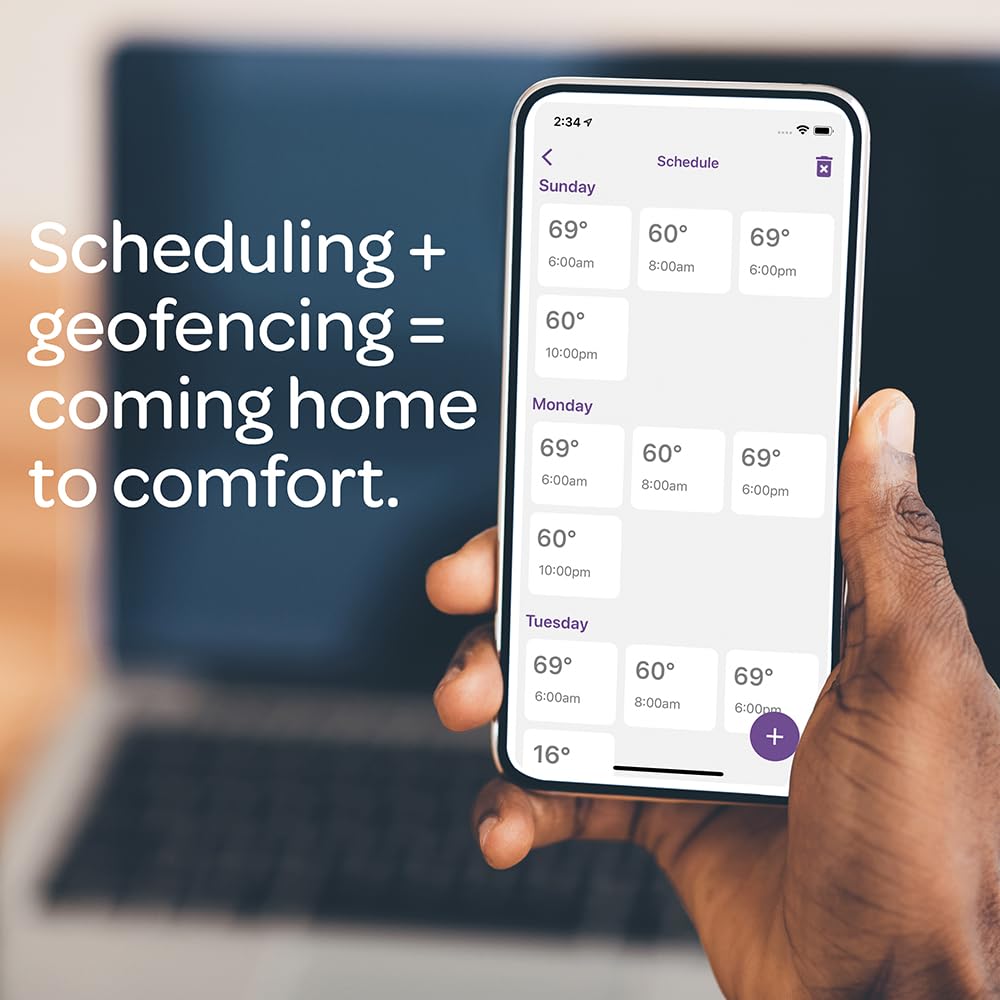 Mysa Smart Thermostat for Electric in-Floor Heating | Save on Heating Costs | Built-in Class A GFCI | Include Floor Sensor | WiFi Programmable | HomeKit, Alexa, Google | 120V-240V