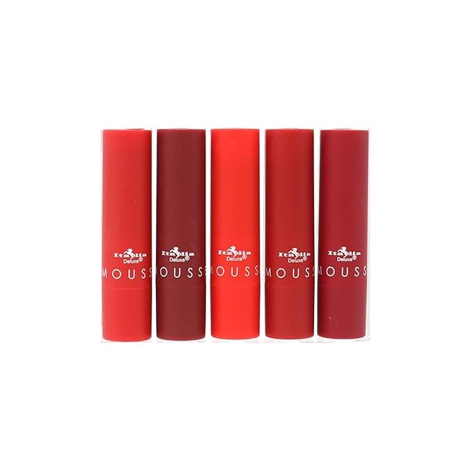 Italia Deluxe Top Five Mousse Matte Lipstick Set Caliente Reds