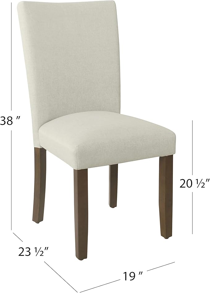 HomePop Classic Parsons Dining Chair - Gray Woven (Set of 2)