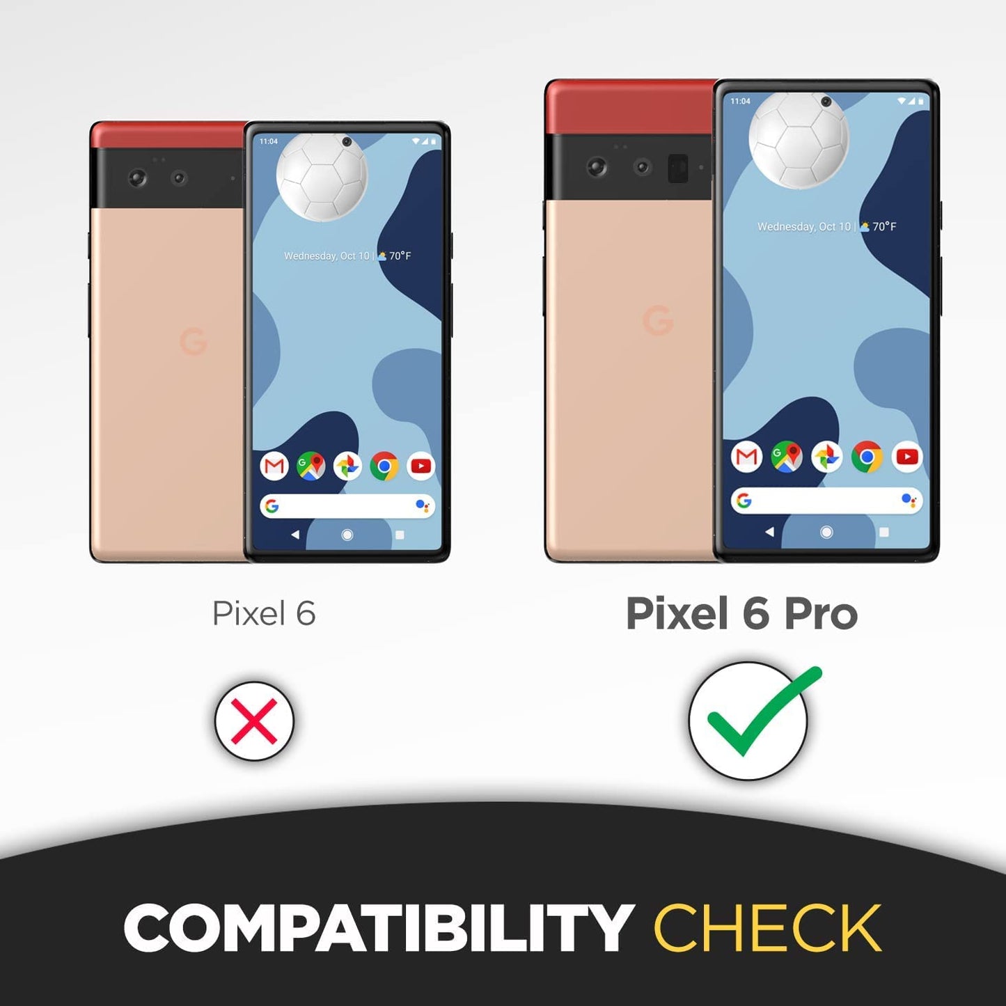 Encased Slimline Designed For Google Pixel 6 Pro Belt Clip Case With Kickstand (2021) Ultra Thin Case With Holster (Black)