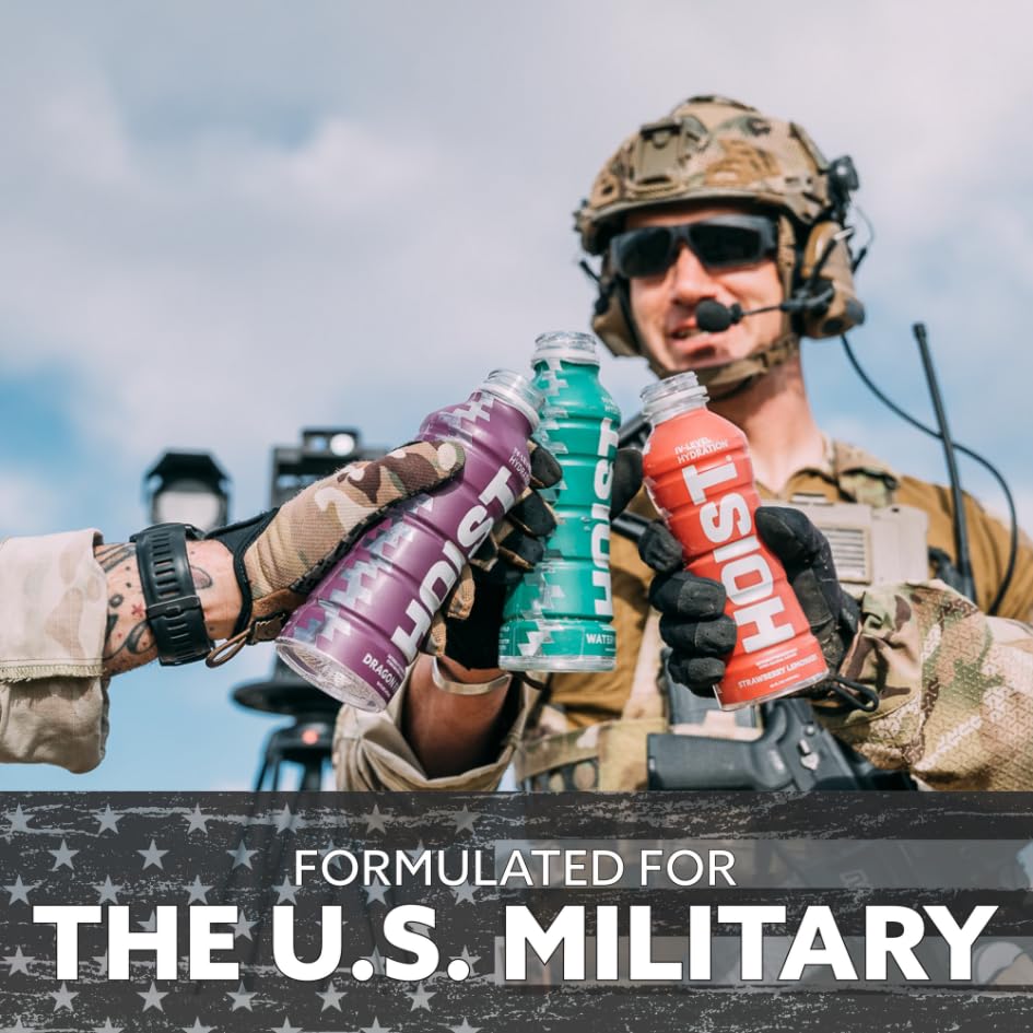 HOIST Premium Military Hydration Electrolyte Drink, Powerful IV-Level Hydration, Clinically Proven Performance Drink, Blue...