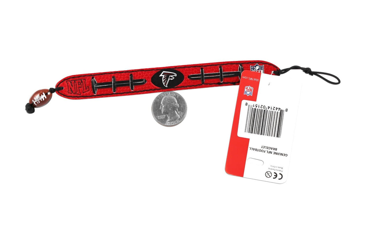 NCAA Texas Tech Red Raiders Team Color Football Bracelet