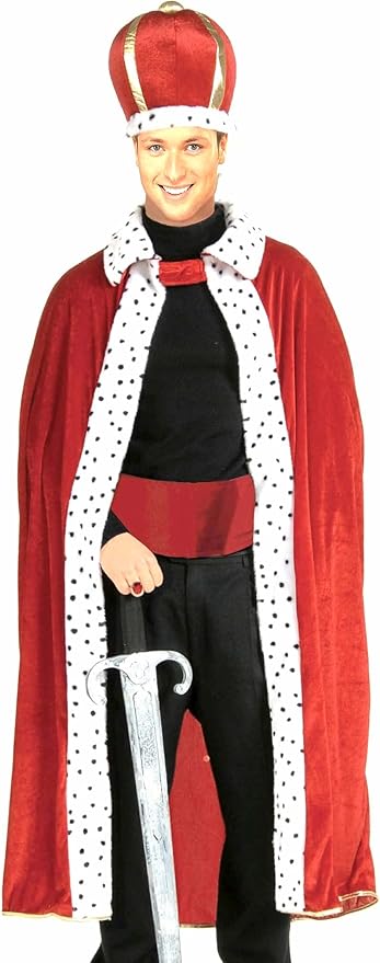 Rubies Men's King Robe and Crown Set, One Size for Themed Parties and Halloween