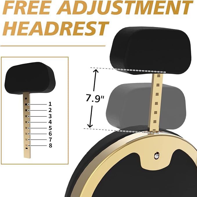 OmySalon Vintage Barber Chair All Purpose Heavy Duty, Hydraulic Recline Salon Beauty Styling Chair Retro, 360 Degree Swivel for Hair Stylist Tattoo, Round Base, Tufted Button