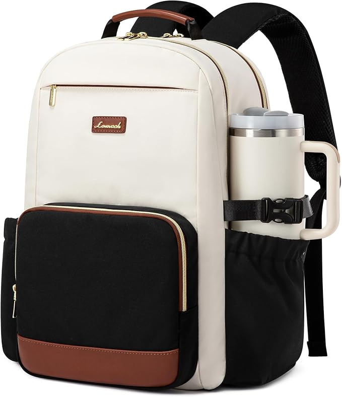 LOVEVOOK Laptop Backpack for Women with Pouch Pocket for Large Capacity Cup,15.6 Inch Laptop Computer Bag Travel Backpack ...