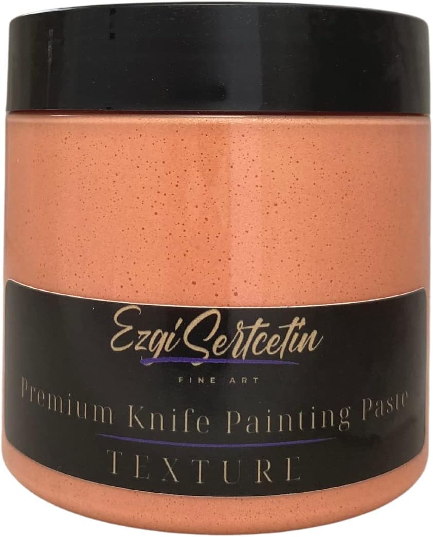 Premium Palette Knife Painting Paste|Texture Paste|Authentic Bright Colors|Ready to Use|Easy to Apply| 6oz (Coral)