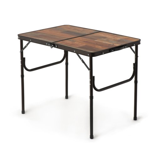 Naturehike Folding Camping Table, Portable Tables with Adjustable Legs, 35.4×23.6×14.6 Inch Foldable Camp Pinic Tables with Carry Bag for Outdoor Camping, BBQ, Travel - Large Retro