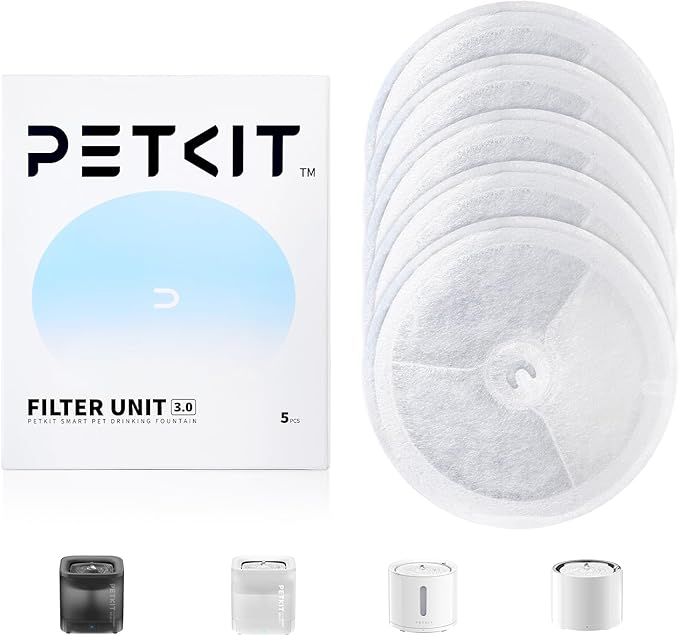 PETKIT Upgraded Filter Units 3.0 for PETKIT Pet Water Fountains Eversweet 2S/3/3 Pro,Eversweet Solo/Solo2/Solo SE & CYBERT...