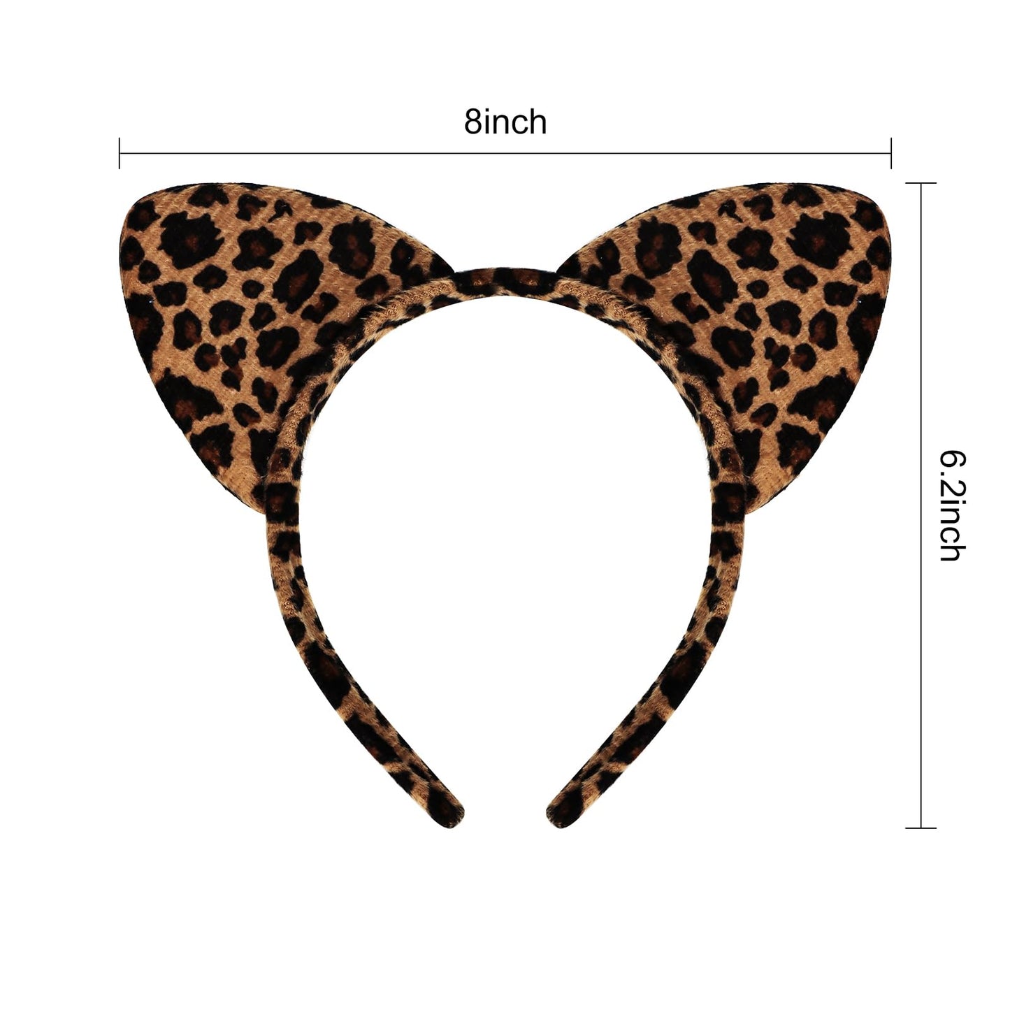 YARIEW 12 Pcs Cat Ears Headbands Animal Ears and Horns Headband Plush Horns Cosplay Costume Halloween Christmas