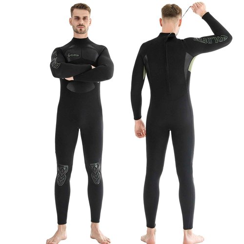 GoldFin Wetsuit for Men, Mens 3mm Wetsuits Fullbody Back Zip Keep Warm in Cold Water