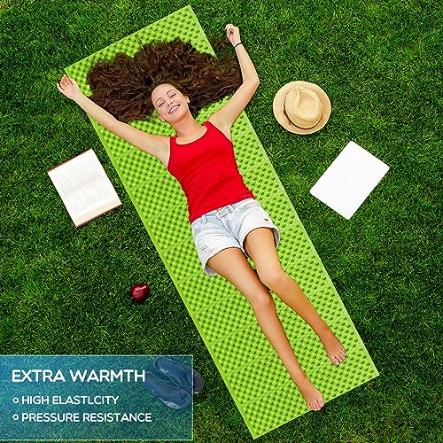 Foam Camping Pads for Sleeping, Foldable Closed Cell Foam Camping Mattress, Waterproof Outdoor Sleeping Mat for Ultralight...
