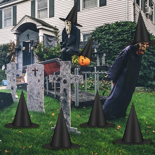 Helimoto Halloween Hanging Witch Hats & Costume Accessories, 328 FT Nylon Cord Wizard Hats, Indoor Outdoor Decorations for...