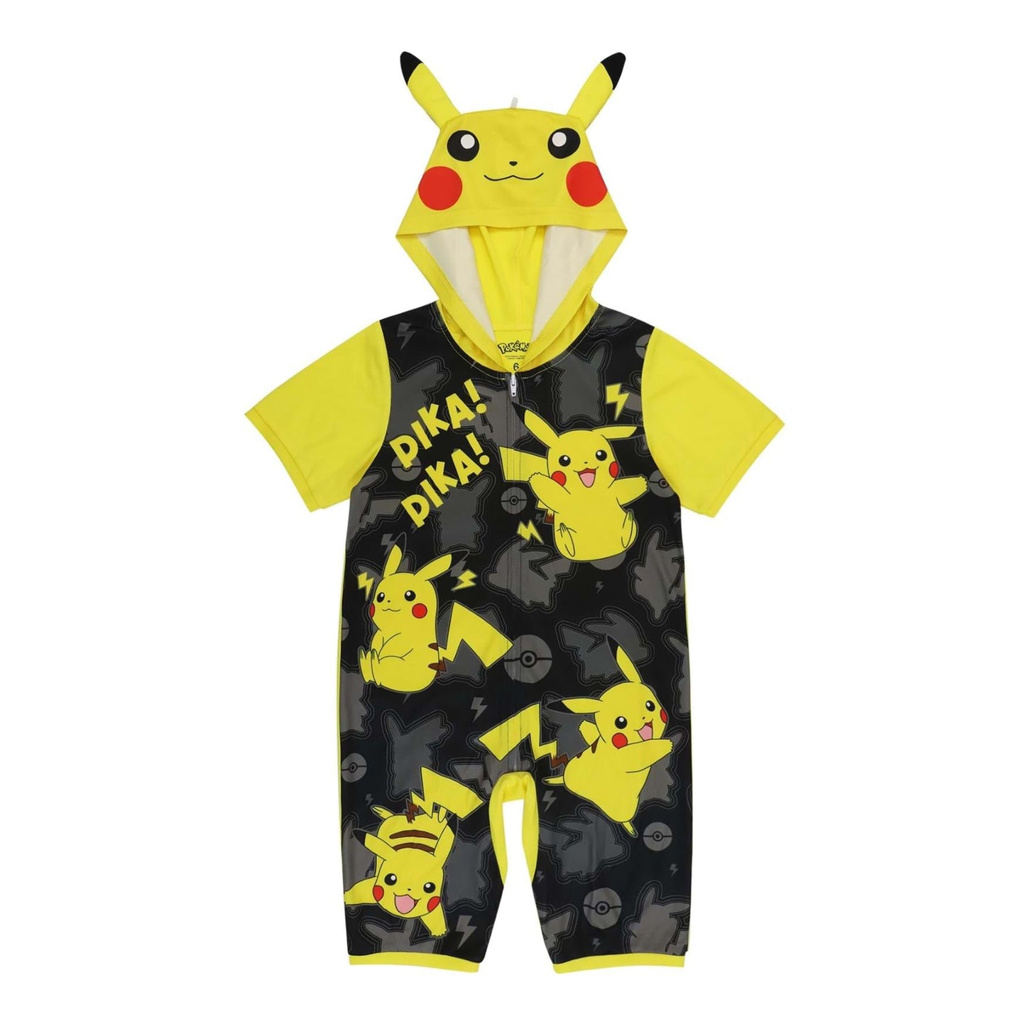 Pokemon Kids Pikachu Romper - Size 8
