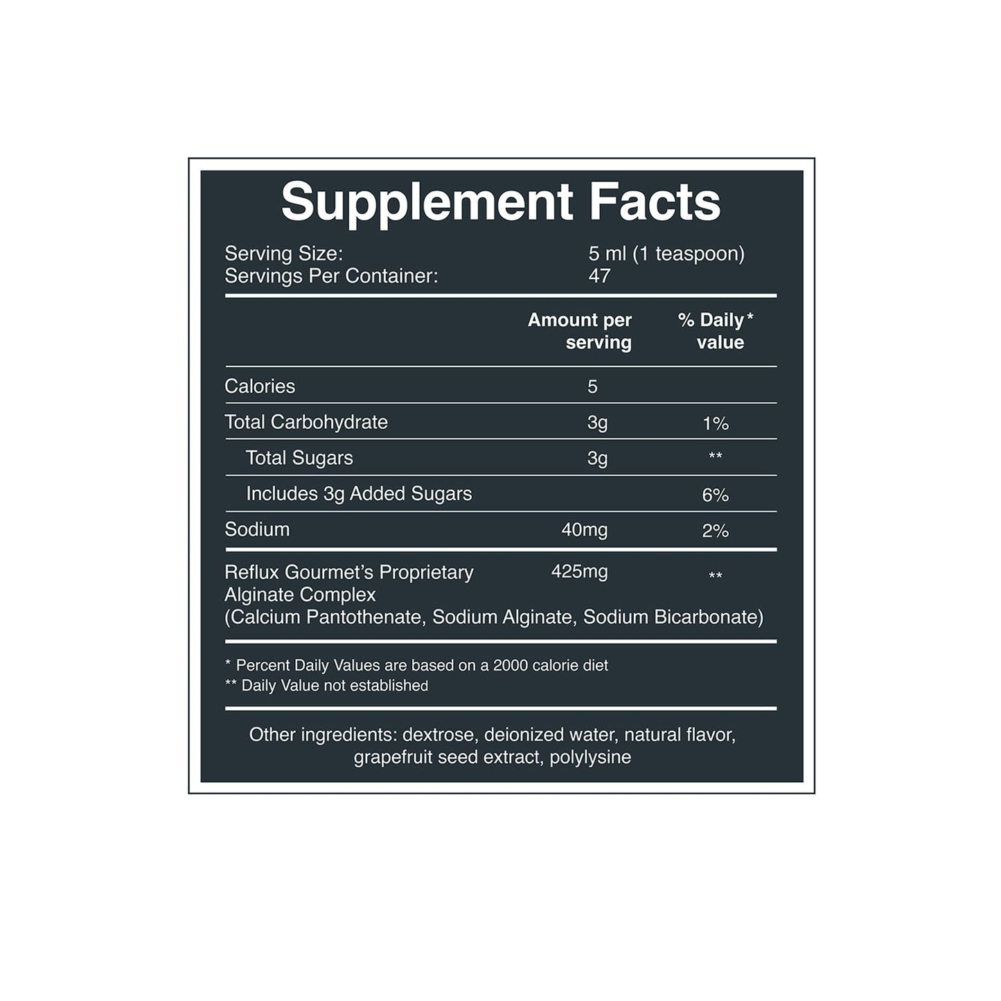REFLUX GOURMET - Mint Chocolate Rescue All-Natural Alginate Therapy, Acid Reflux, GERD, LPR, Heartburn Relief, Made from All Natural Ingredients Considered Safe for Children and Pregnant Women
