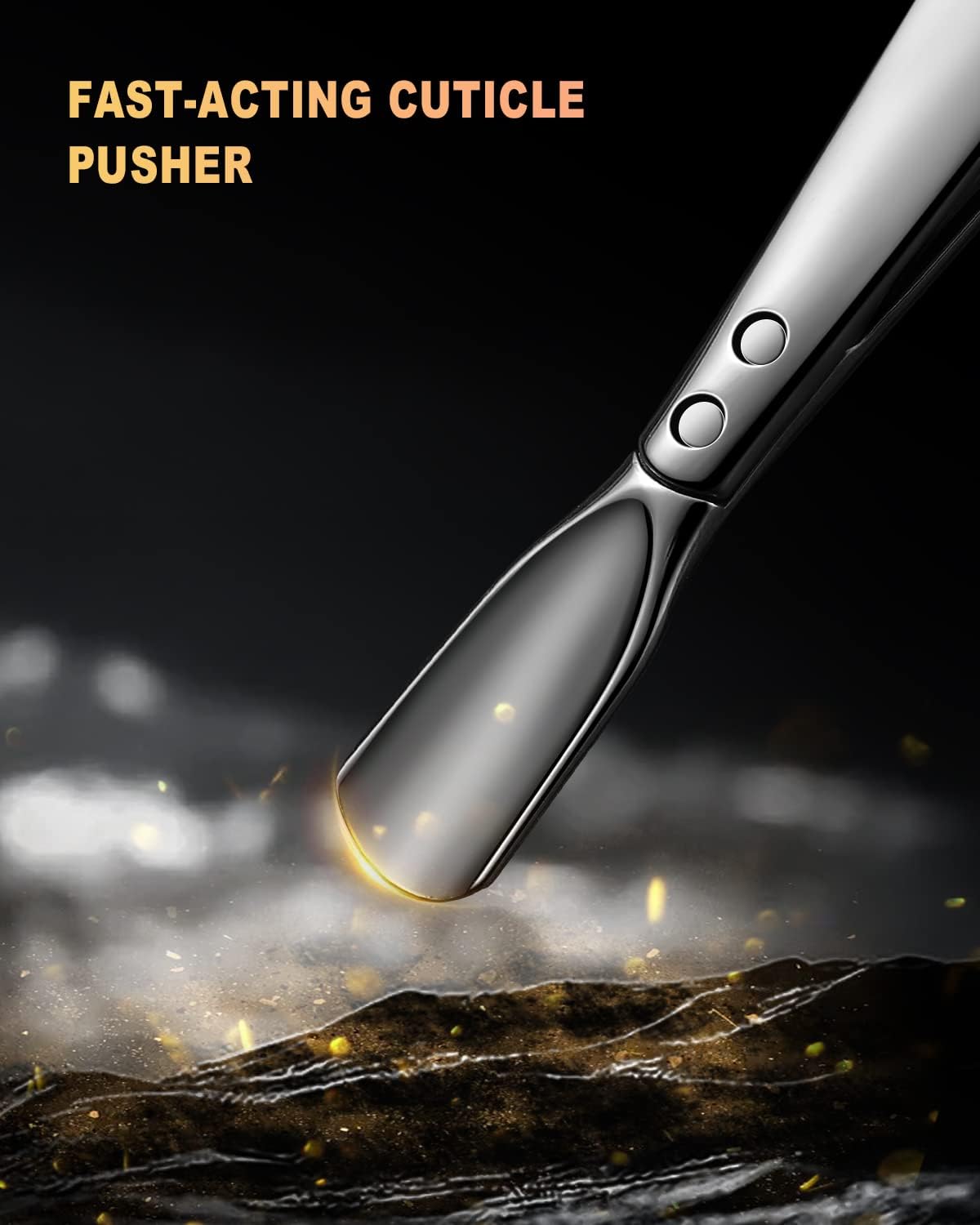 BEZOX Slim Cuticle Clipper with Pusher – 5mm Jaw Stainless Steel Manicure Tools Mini Cuticle Trimmer