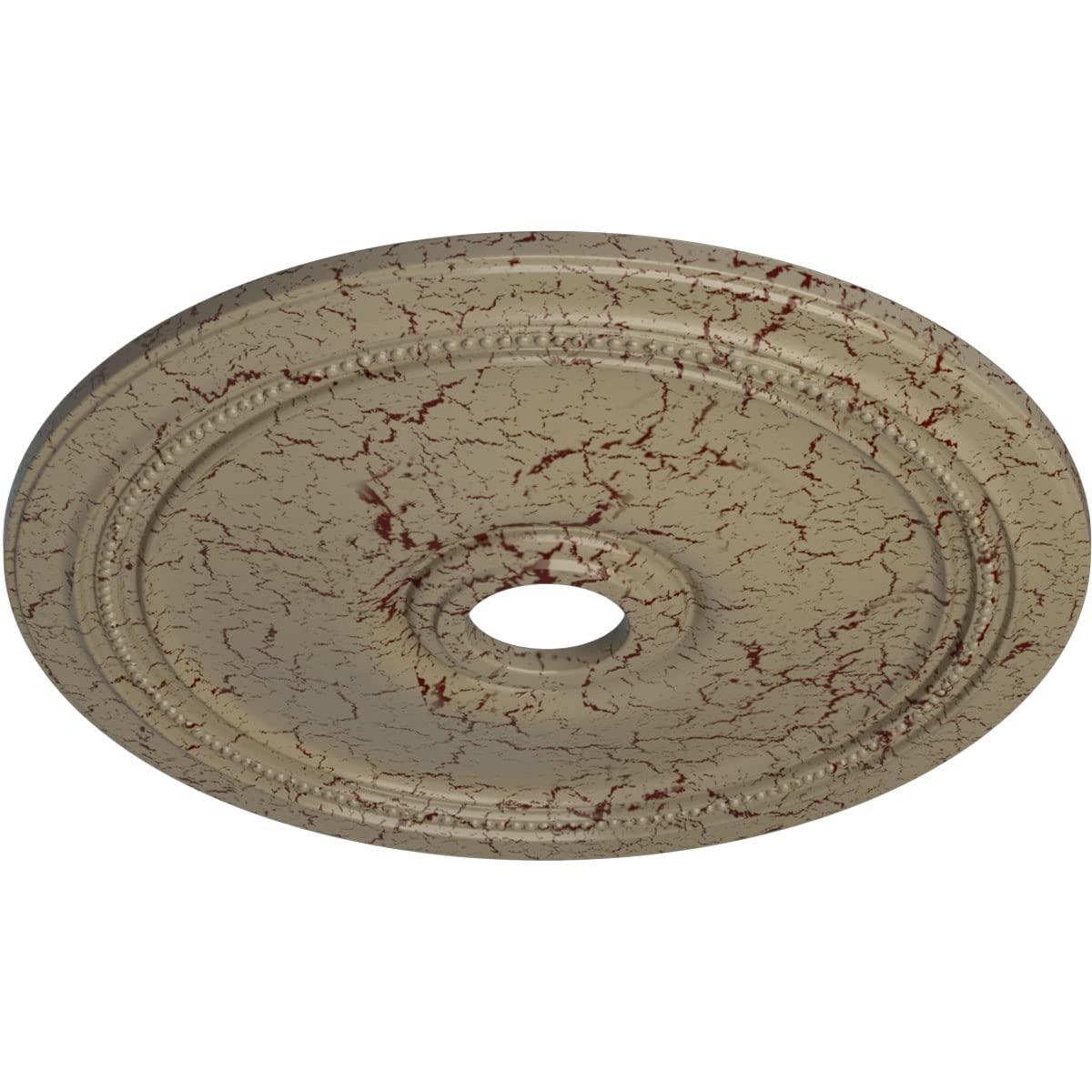 Ekena Millwork Cm24Digdc Diane Ceiling Medallion, 24Od X 3 5/8Id X 1 1/4P (Fits Canopies Up To 6 1/4), Hand-Painted Gobi Desert